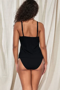 Fashion Sunsets Pacifica Black Coralie Tankini Top