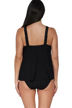 Fashion Sunsets Pacifica Black Sadie Tankini Top