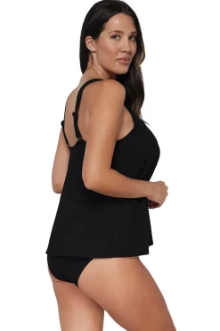 Fashion Sunsets Pacifica Black Sadie Tankini Top