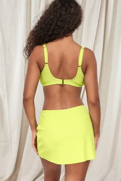 Fashion Sunsets Pacifica Bright Pear Cove Mini Skirt Cover-Up