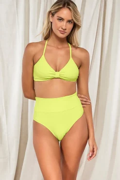 Discount Sunsets Pacifica Bright Pear Hannah High Waist Bottom