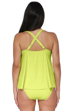 Discount Sunsets Pacifica Bright Pear Sadie Tankini Top
