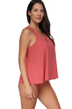 Outlet Sunsets Pacifica Hibiscus Tea Sadie Tankini Top