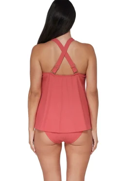 Outlet Sunsets Pacifica Hibiscus Tea Sadie Tankini Top
