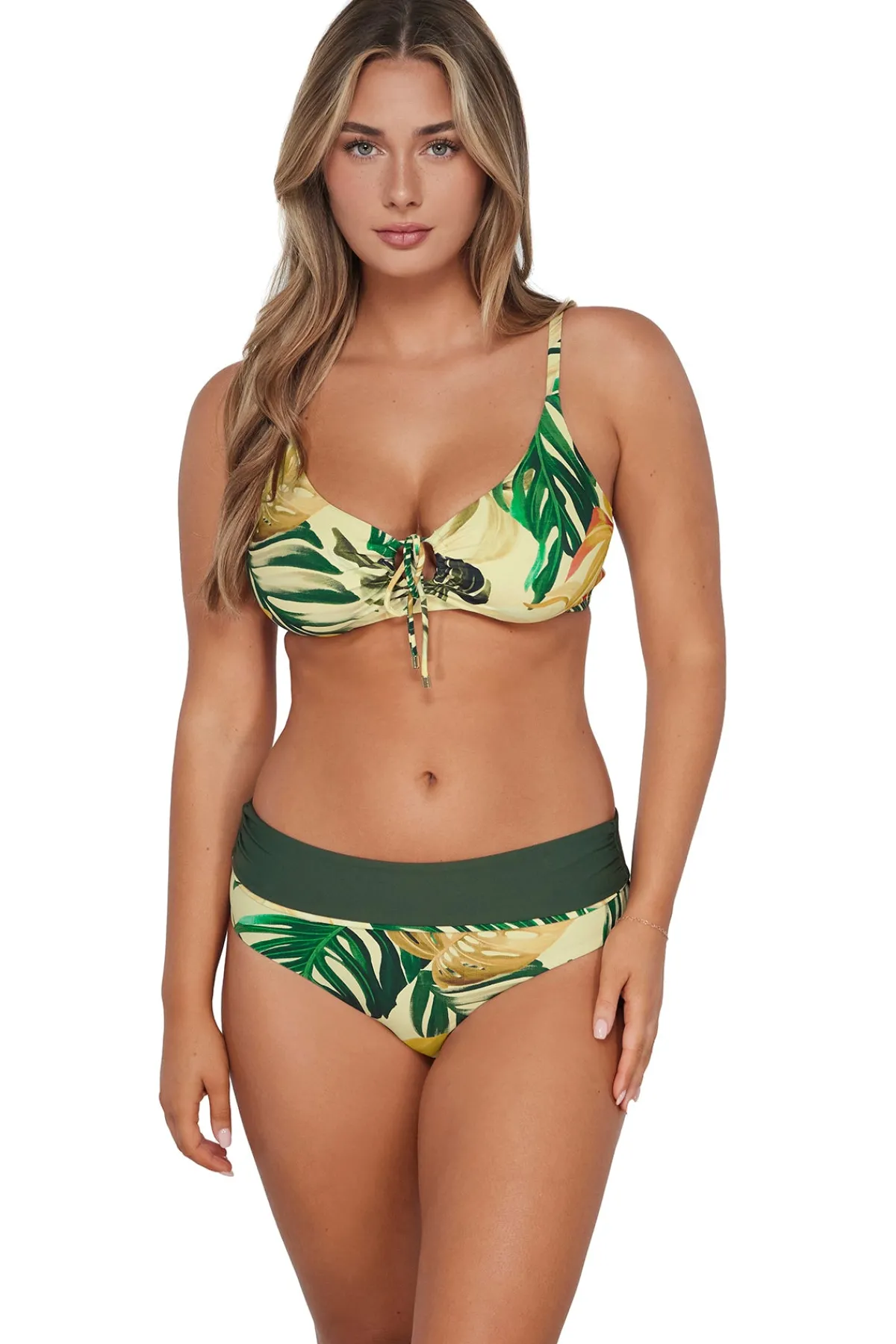 Outlet Sunsets Amber Oasis Capri High Waist Bottom