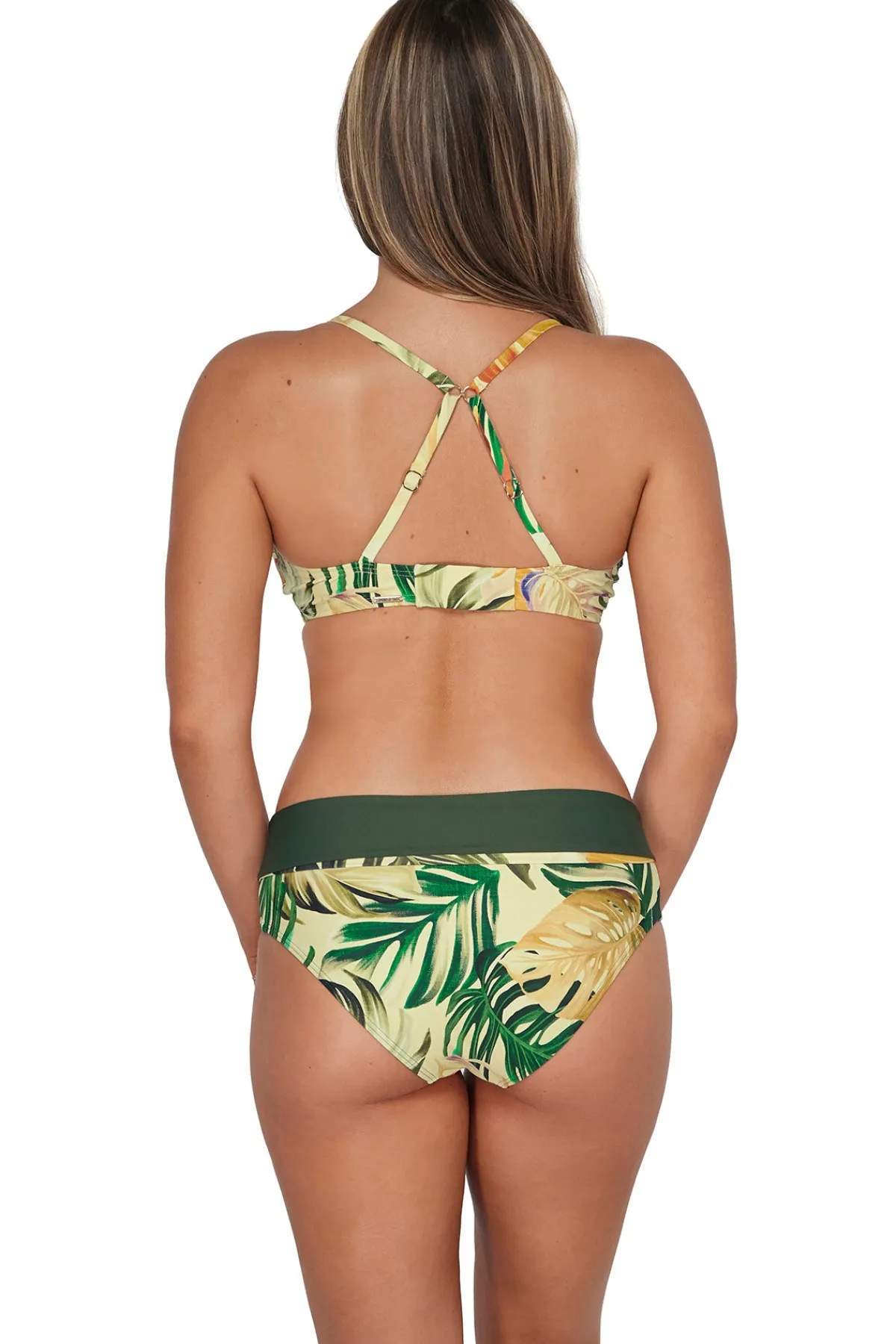 Outlet Sunsets Amber Oasis Capri High Waist Bottom