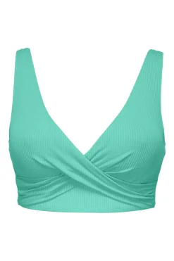 Best Sunsets Aqua Mist Sandbar Rib Elsie Top