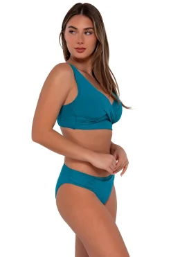 Hot Sunsets Avalon Teal Audra Hipster Bottom