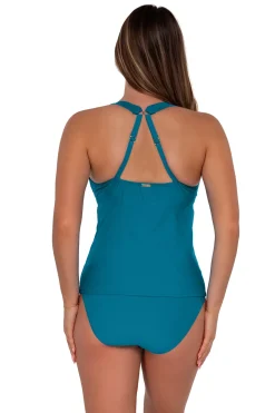 Clearance Sunsets Avalon Teal Elsie Tankini Top