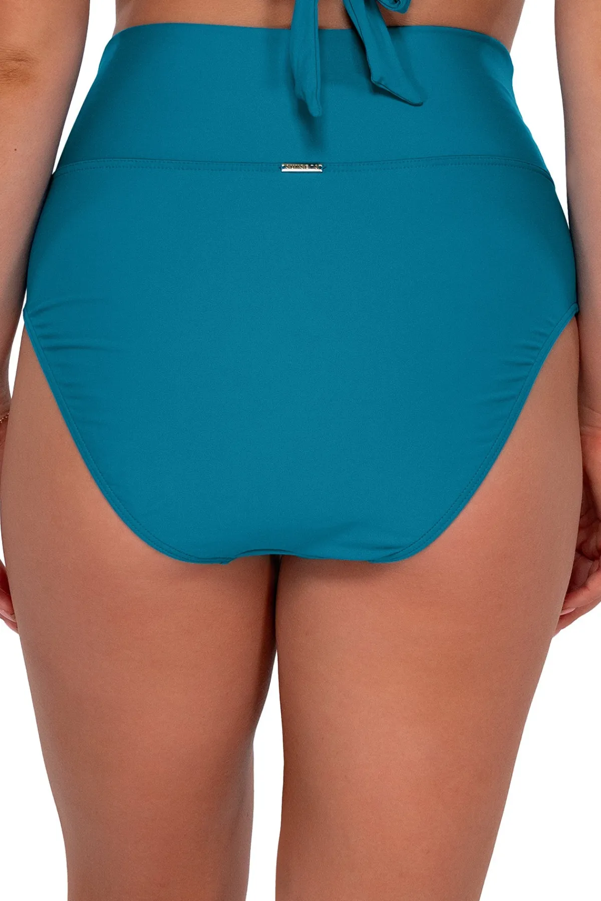 Sale Sunsets Avalon Teal Hannah High Waist Bottom