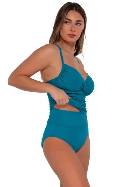 Best Sunsets Avalon Teal Serena Tankini Top