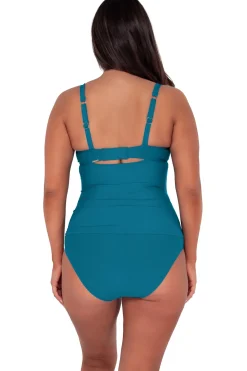 Best Sunsets Avalon Teal Serena Tankini Top