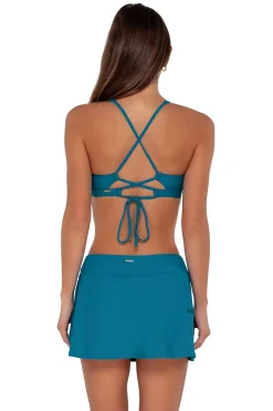 Clearance Sunsets Avalon Teal Sporty Swim Skirt