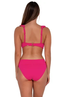 Clearance Sunsets Begonia Sandbar Rib Hannah High Waist Bottom