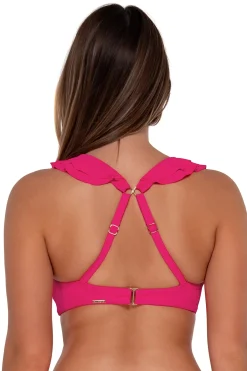 New Sunsets Begonia Sandbar Rib Willa Wireless Top