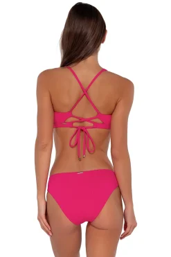 Best Sunsets Begonia Sandbar Rib Brandi Bralette Top