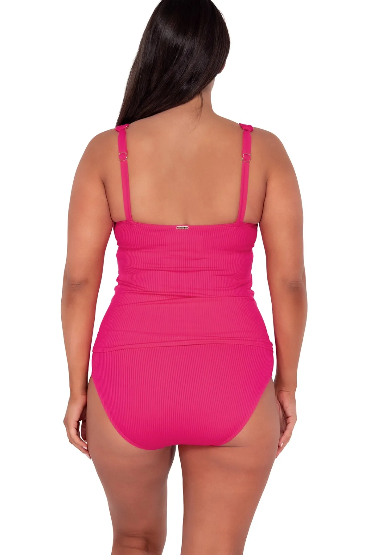 Online Sunsets Begonia Sandbar Rib Elsie Tankini Top