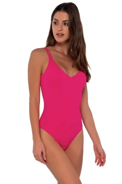Online Sunsets Begonia Sandbar Rib Veronica One Piece