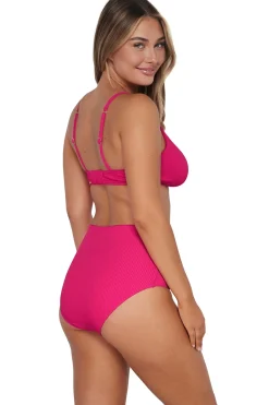 Outlet Sunsets Begonia Sandbar Rib Capri High Waist Bottom