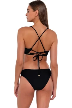 Online Sunsets Black Brandi Bralette Top