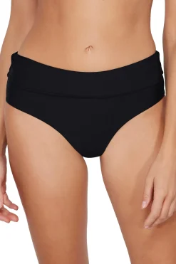 Best Sunsets Black Capri High Waist Bottom