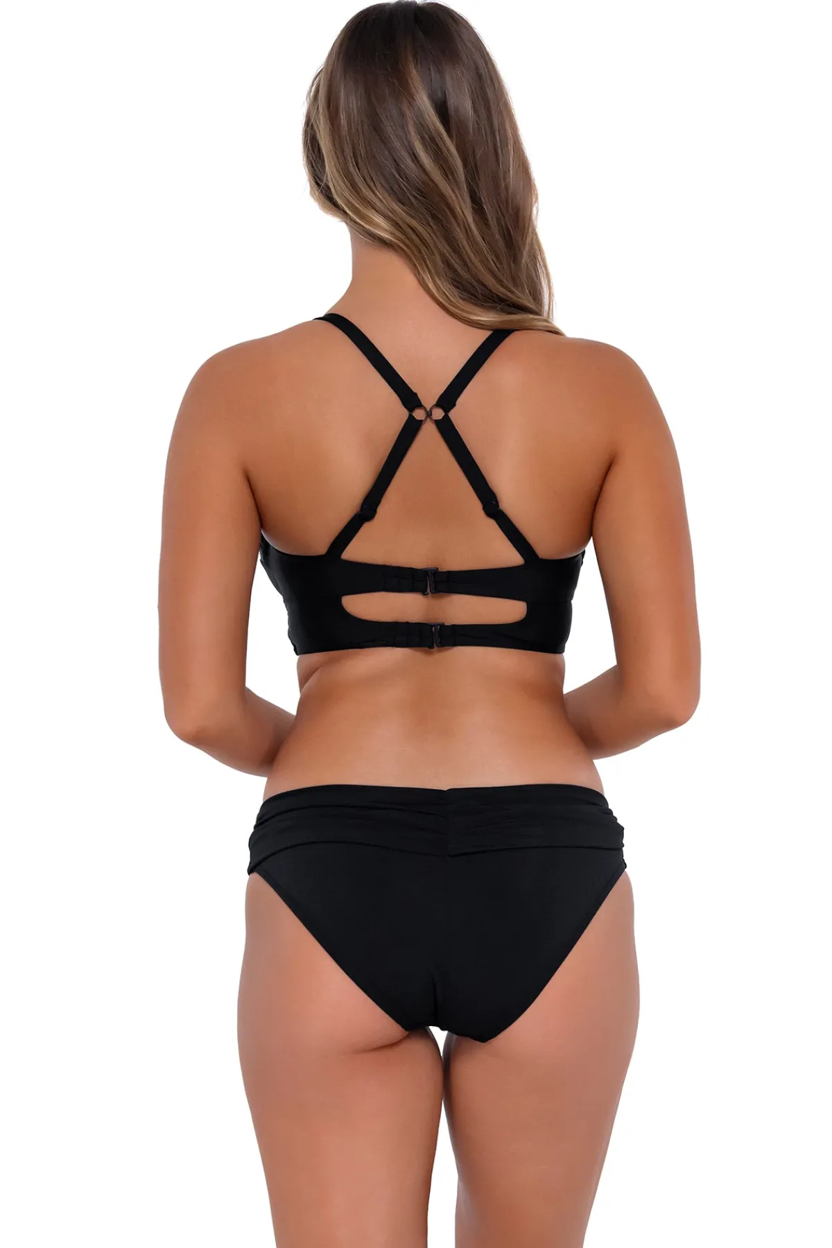 Discount Sunsets Black Colette Bralette Top