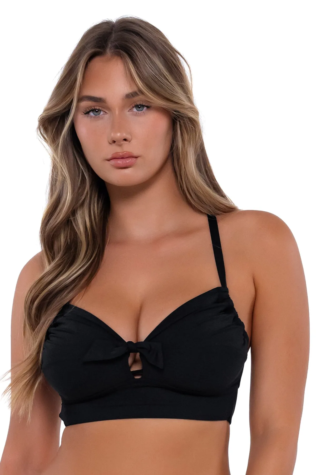 Discount Sunsets Black Colette Bralette Top