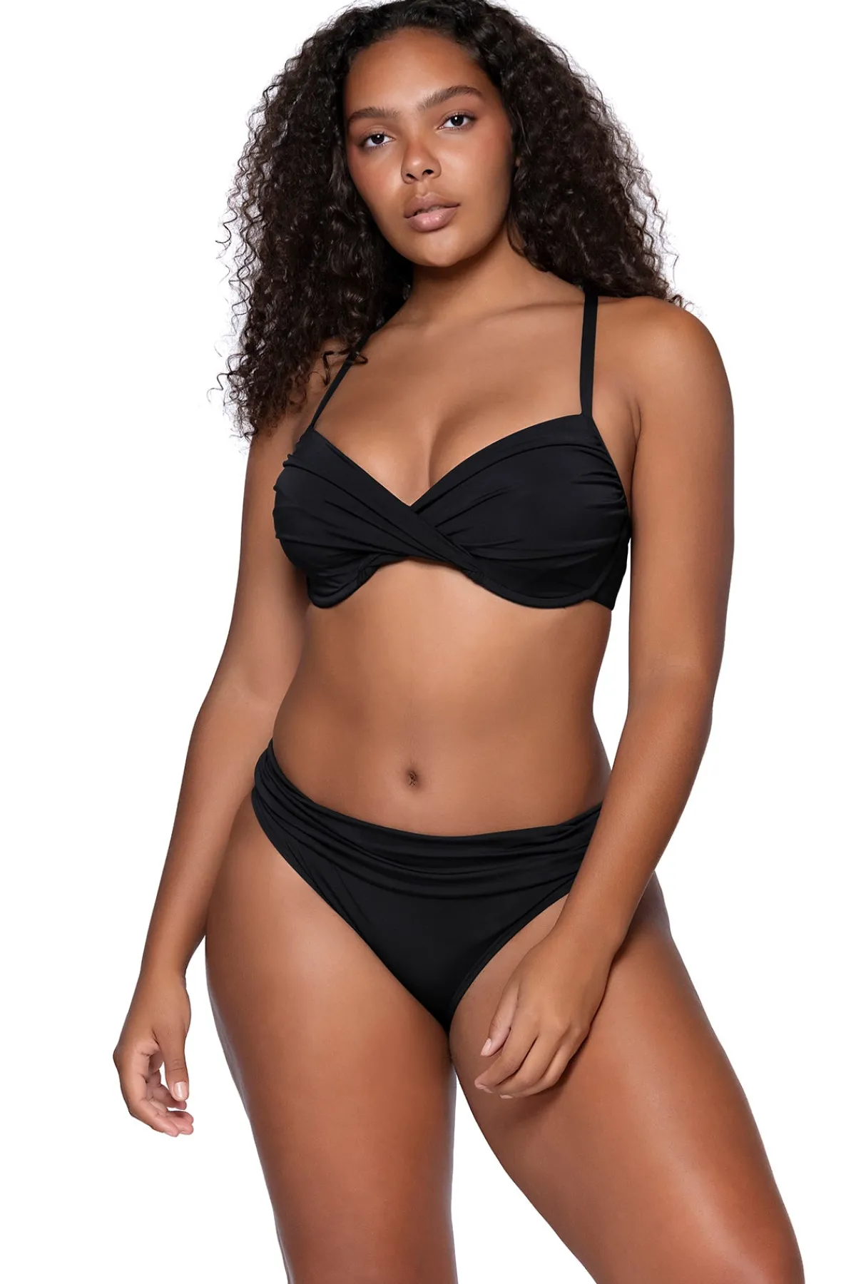 Online Sunsets Black Crossroads Underwire Top