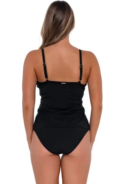 Discount Sunsets Black Forever Tankini Top