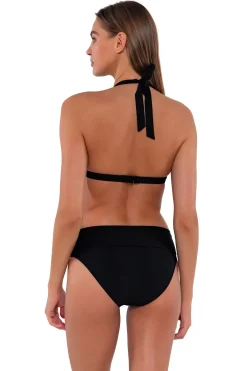 Clearance Sunsets Black Hannah High Waist Bottom
