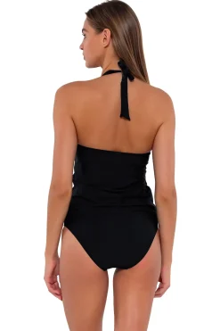 Sale Sunsets Black Heidi Tankini Top