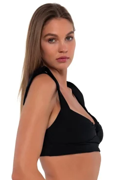 Hot Sunsets Black Lily Top