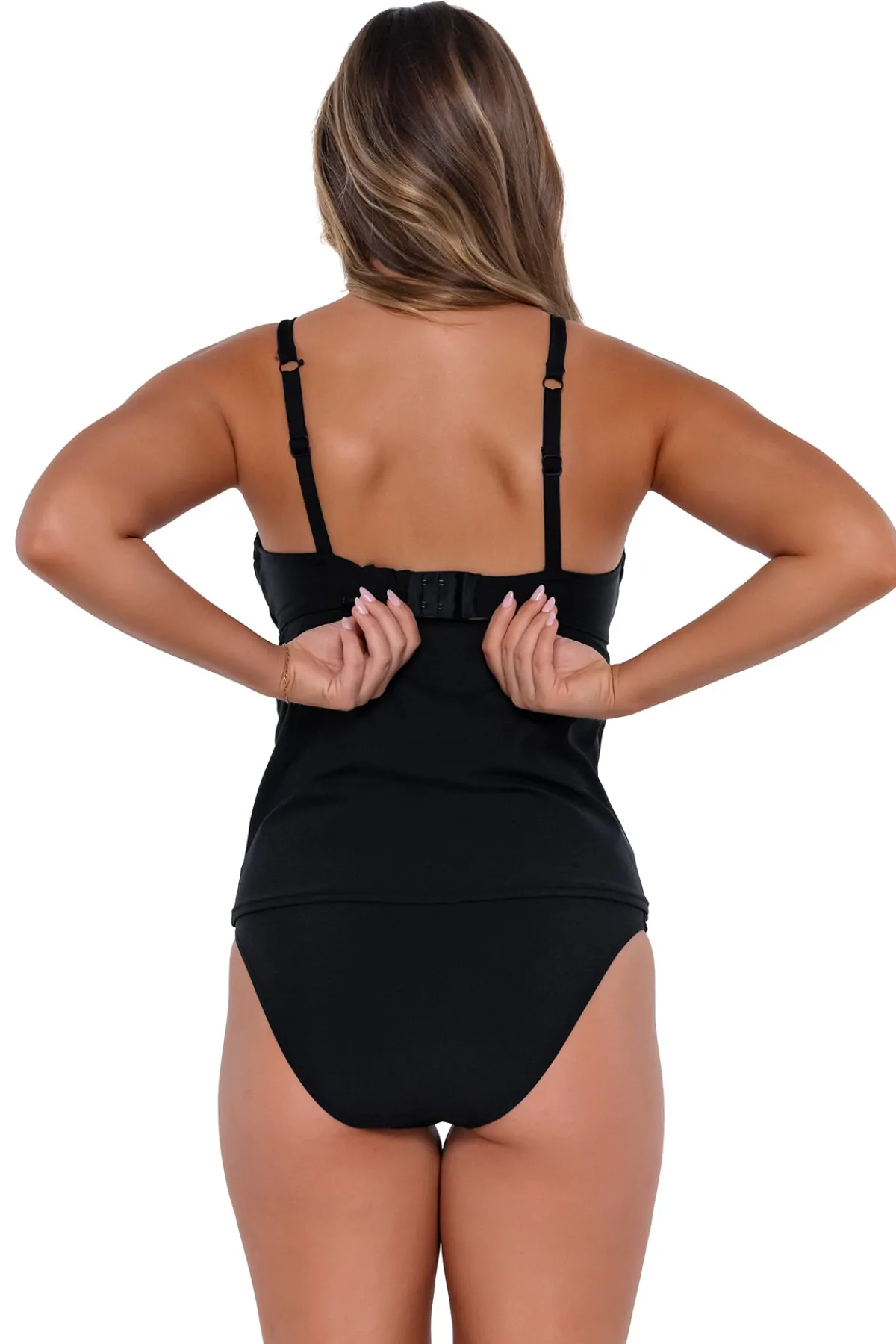 Online Sunsets Black Maeve Tankini Top