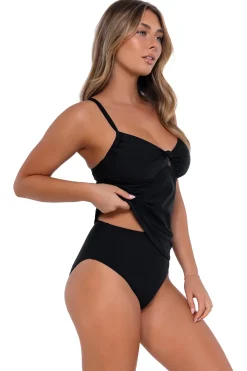 Online Sunsets Black Maeve Tankini Top