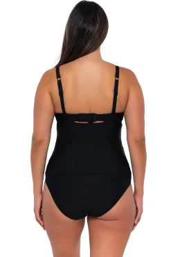 Online Sunsets Black Maeve Tankini Top