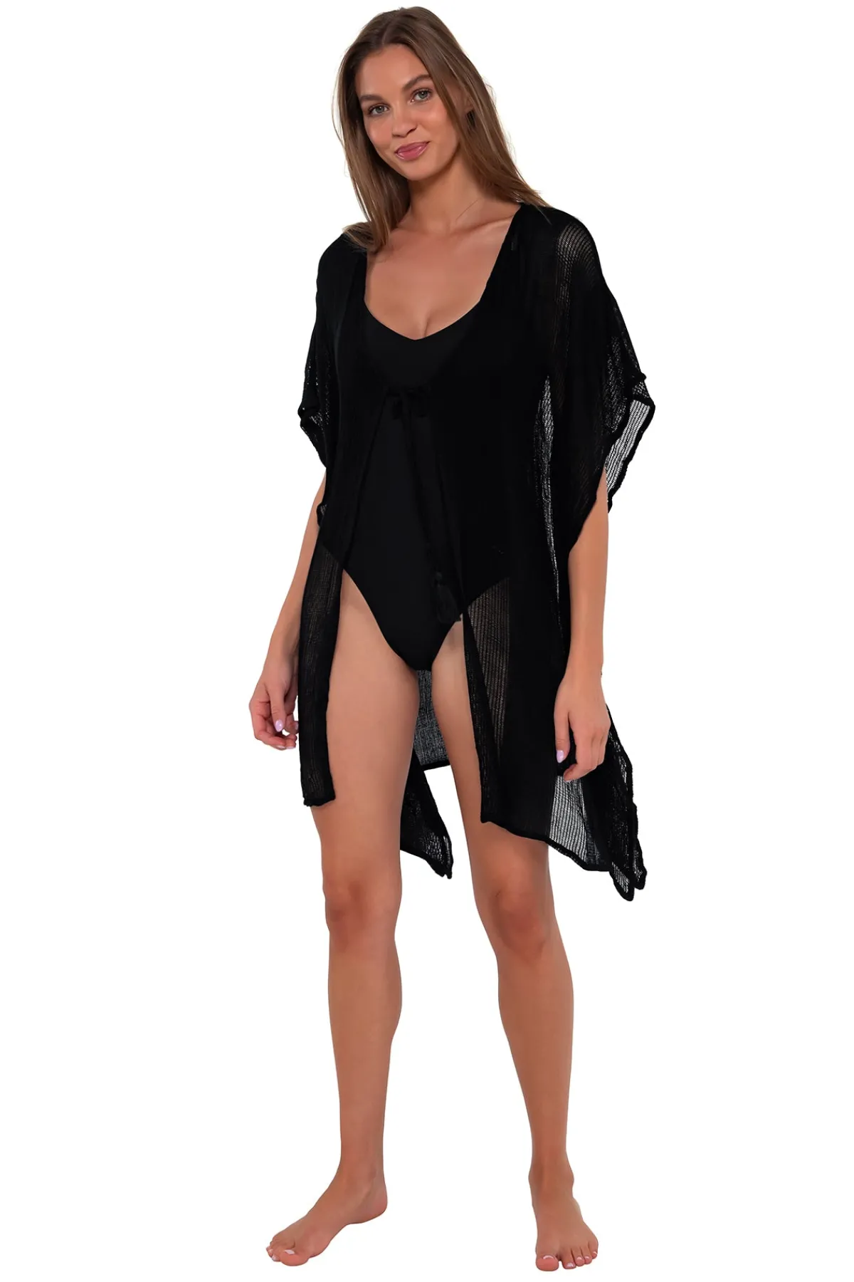 Hot Sunsets Black Maldives Tunic