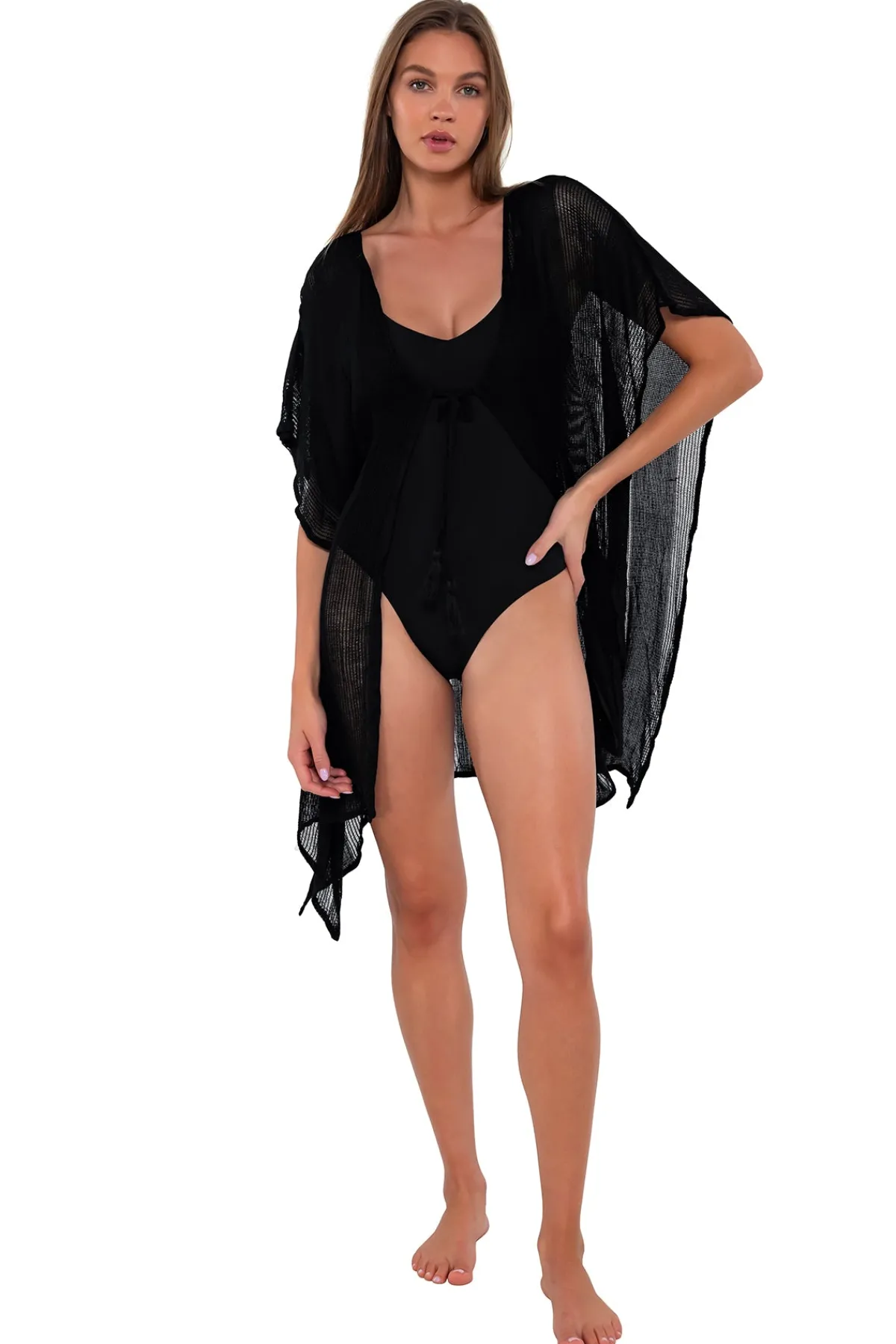 Hot Sunsets Black Maldives Tunic