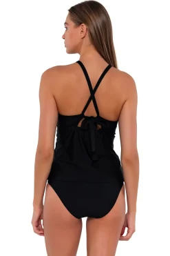 Outlet Sunsets Black Mia Tankini Top