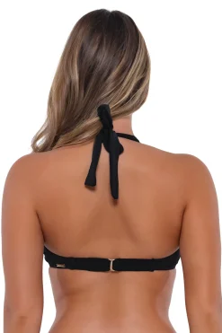 Fashion Sunsets Black Muse Halter Top