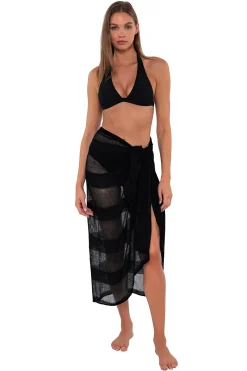 Outlet Sunsets Black Paradise Pareo