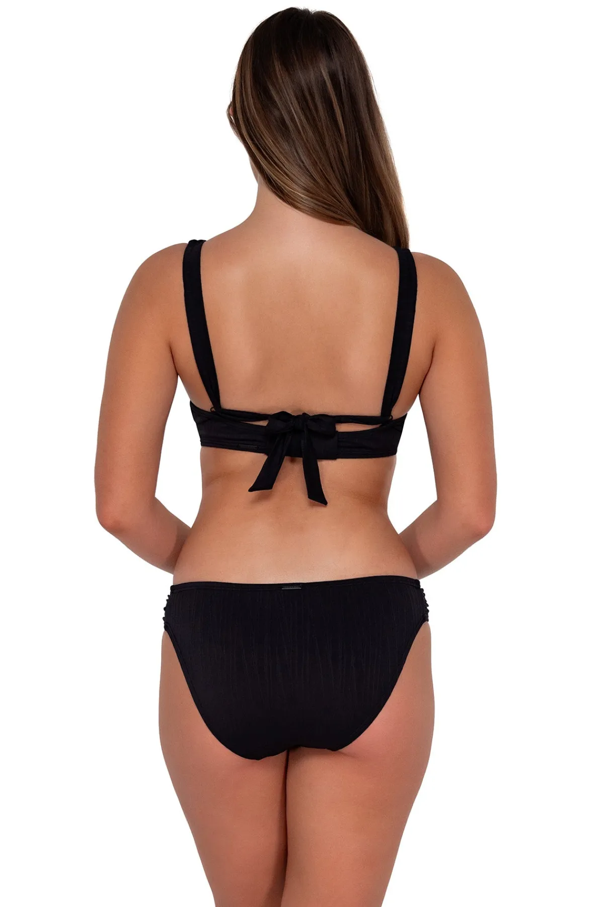 Discount Sunsets Black Seagrass Texture Audra Hipster Bottom