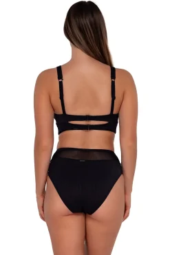 Outlet Sunsets Black Seagrass Texture Danica Top