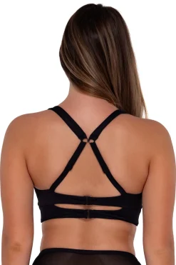 Outlet Sunsets Black Seagrass Texture Danica Top