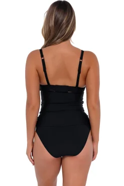 New Sunsets Black Serena Tankini Top