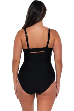 New Sunsets Black Serena Tankini Top