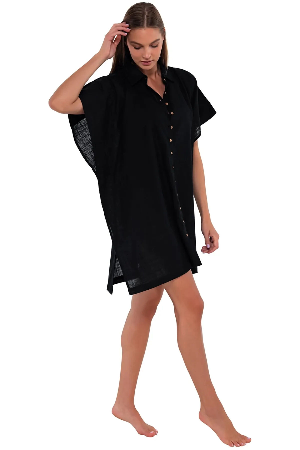 Discount Sunsets Black Shore Thing Tunic