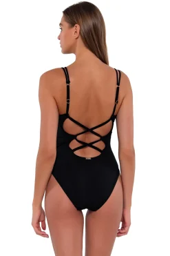 Discount Sunsets Black Veronica One Piece