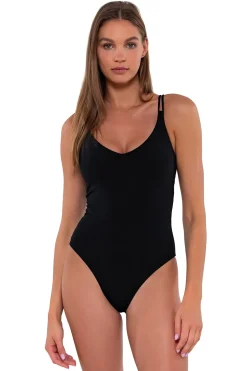 Discount Sunsets Black Veronica One Piece