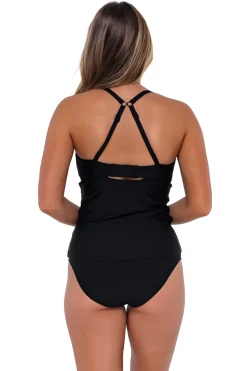 Best Sunsets Black Zuri V-Wire Tankini Top