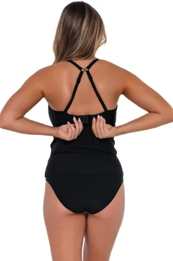 Best Sunsets Black Zuri V-Wire Tankini Top